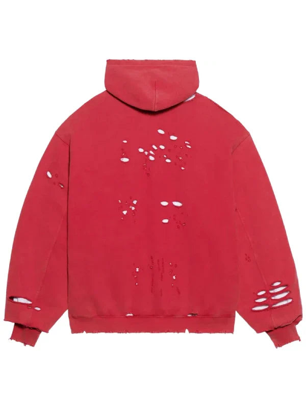 balenciaga ripped hoodie