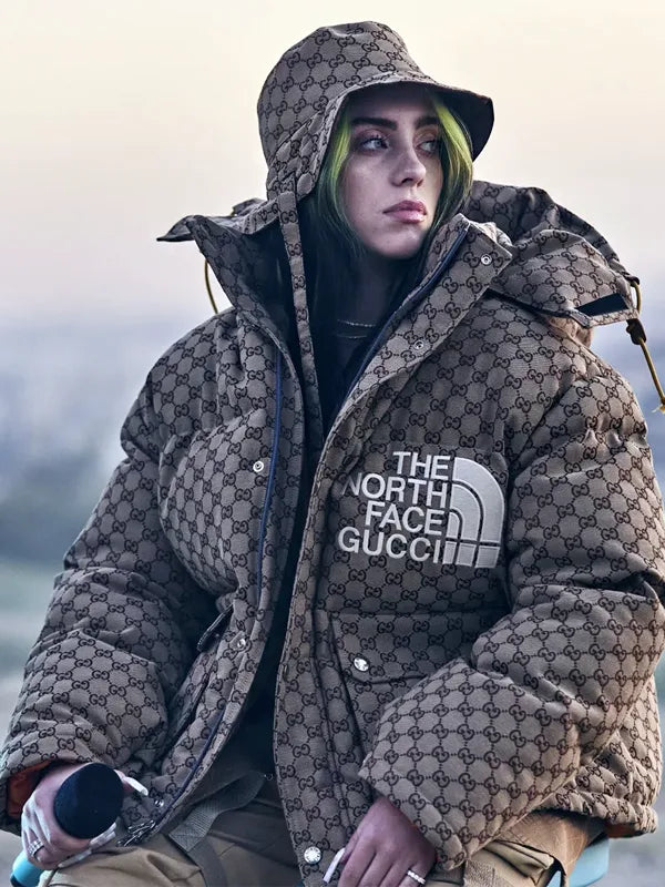 billie eilish gucci x north face jacket