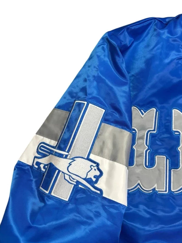 costco detroit lions jacket blue