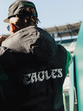 eagles black starter jacket