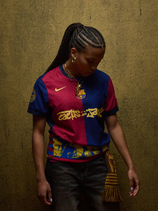 fc barcelona 2024-25 match home x cactus jack jersey