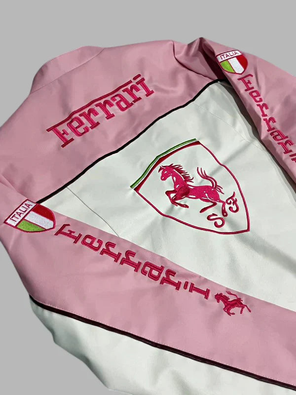 ferrari jacket pink