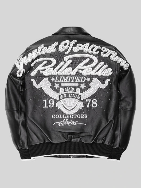 greatest of all time pelle pelle jacket black 