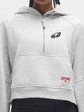 lululemon Eagles Grey Scuba Half-Zip Hoodie
