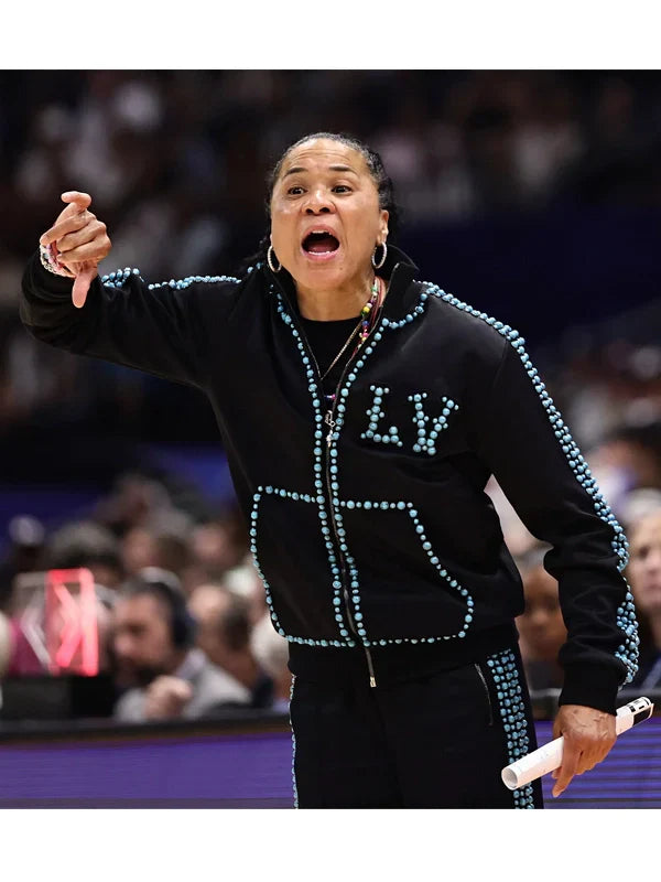 lv on dawn staley's jacket