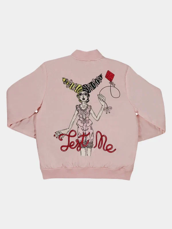 melanie martinez test me reversable jacket pink
