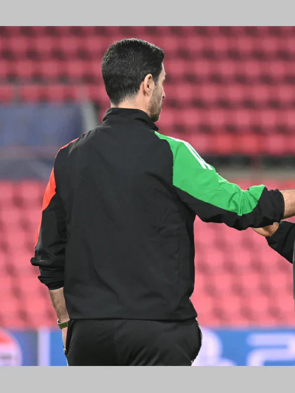 mikel arteta adidas arsenal jacket black