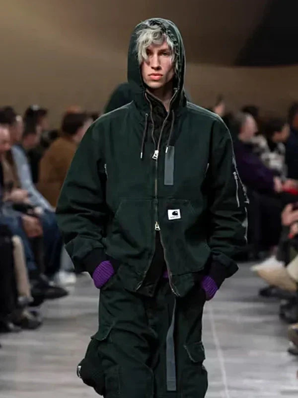 phthalo green carhartt x sacai jacket