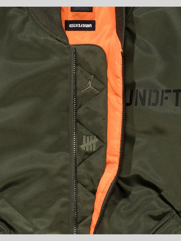 undefeated jordan bomber jacket green