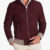 106 - Bordeaux suede lamb leather bomber jacket