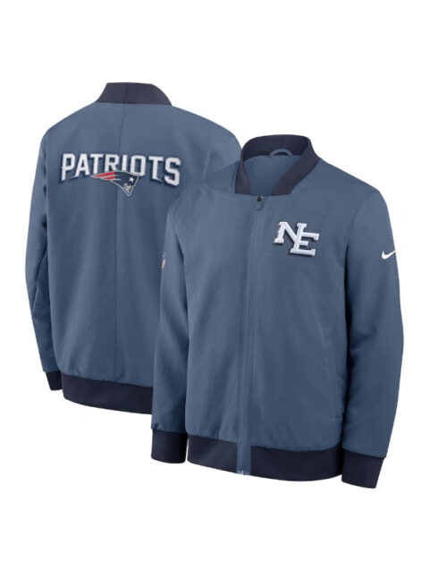 2025 New England Patriots Nike Rivalries Jacket Storm Blue