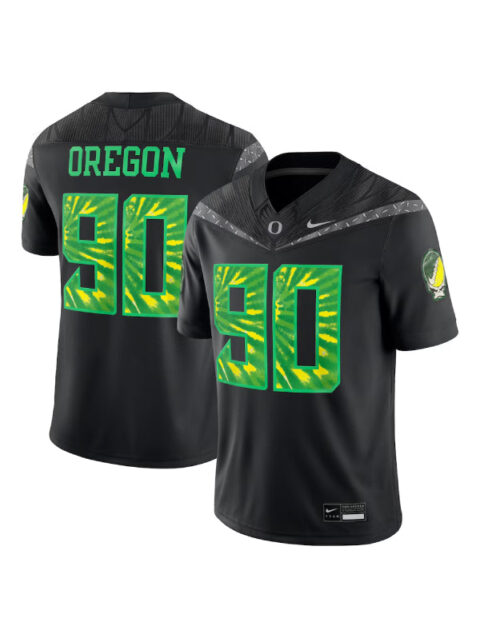 #90 Oregon Ducks Nike Grateful Ducks Game Jersey Black
