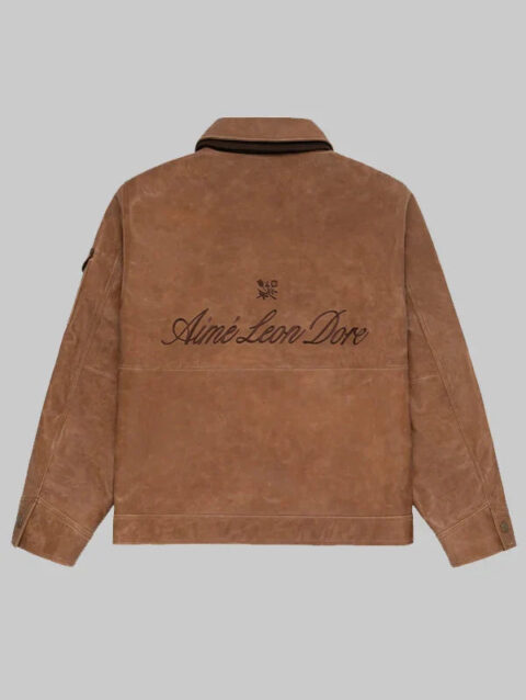 ALD Leather Aviator Jacket Brown