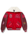 AWAKENY x Coca-Cola Fleece Varsity Jacket Red