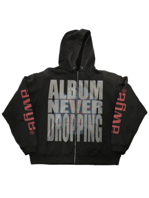 A$AP Rocky Awge Album Never Dropping Hoodie Black