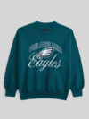 Abercrombie Philadelphia Eagles Vintage Sunday Crew Green