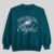 Abercrombie Philadelphia Eagles Vintage Sunday Crew Green