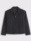 Abercrombie Wool Blend Zip Jacket Black