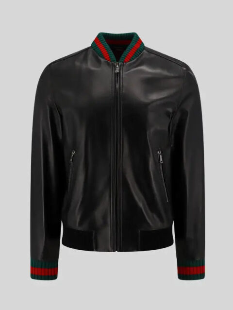 Adam Devine Gucci Leather Jacket