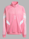 Adidas Inter Miami CF Originals Half-Zip Crew Sweatshirt Pink