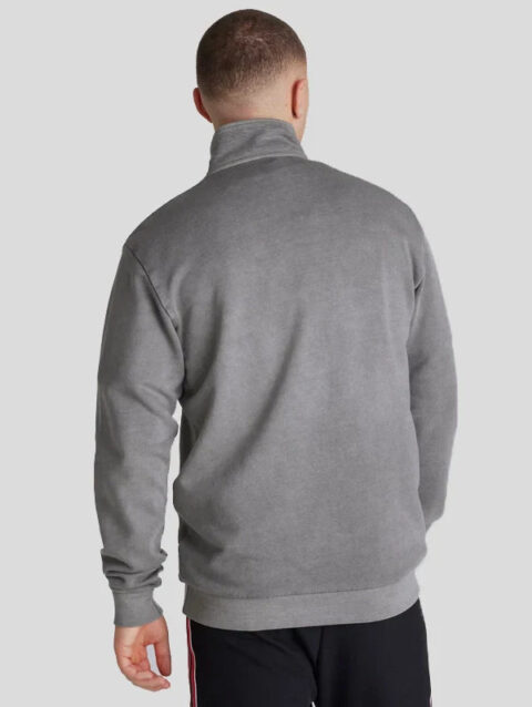 Adidas Man United Terrace Icons Quarter Zip Jacket Grey