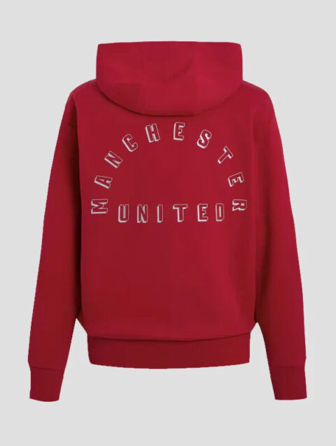 Adidas Manchester United Mens Anthem Hoodie Red