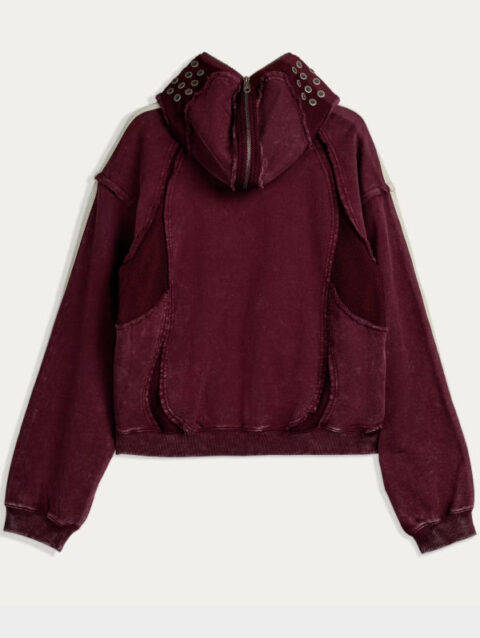 Adidas Originals Thug Club Teamgeist Hooded Zip-Up Jacket Maroon