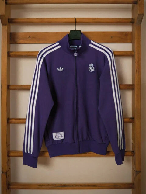 Adidas Real Madrid Terrace Icons Purple Track Jacket