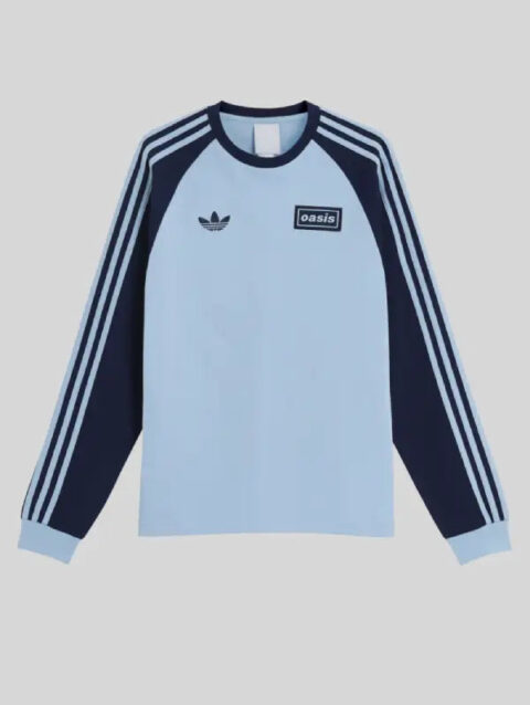Adidas x Oasis Tour 3-Stripes Long Sleeves T-shirt Blue