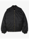 Adidas x Willy Chavarria Black Satin Bomber Jacket