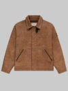Aime Leon Dore Leather Aviator Jacket Brown