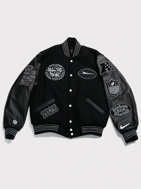 All The Right x New York Jets Rivalry Jacket Black