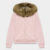 Aritzia Fur Hoodie Pink