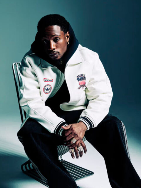 Avirex Adidas Leather Bomber Jacket