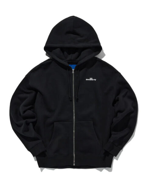 Awake NY Crown Zip-Up Hoodie Black