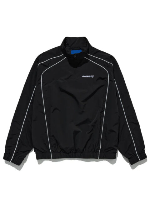 Awake NY Quarter Zip Track Jacket Black