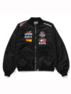BAPE x F1LVMulti Logo Bomber Jacket Black