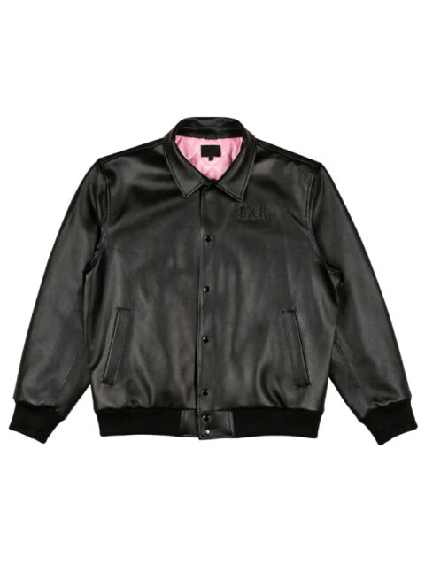 BXR Tonal Arch Leather Jacket Black