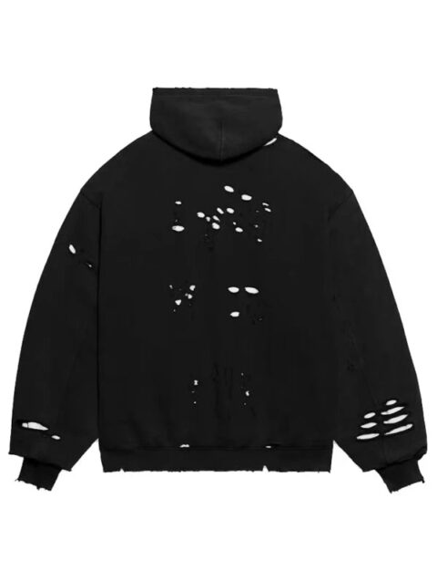 Balenciaga Caps Destroyed Hoodie