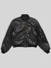 Balenciaga I Automobili Lamborghini Oversized Bomber Jacket Black