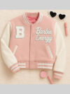 Barbie Energy Varsity Jacket PInk