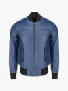 Bert Men’s Classic Fit Blue Bomber Jacket