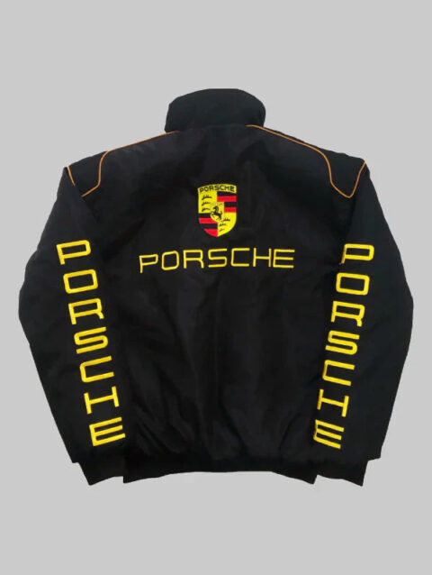Black Porsche Jacket Vintage