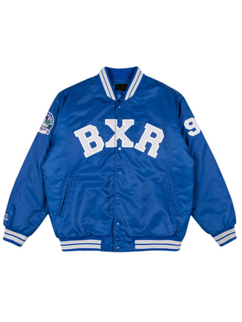 Born x Raised College Stadium Blue Varsity Jacket