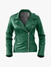Brando Green Biker Jacket