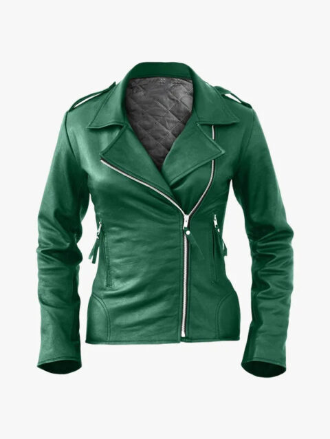 Brando Green Biker Jacket