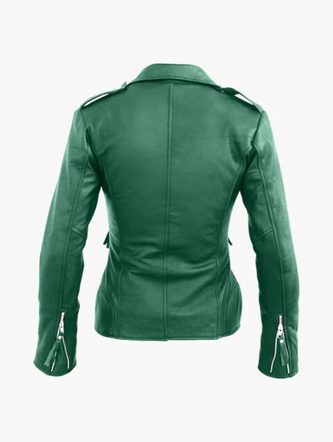 Brando Green moto Jacket