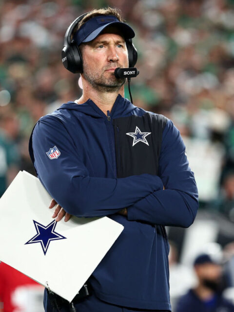 Brian Schottenheimer Cowboys Anorak Jacket Blue