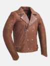 Brooklyn Mens Fashion Brown Leather Jacket