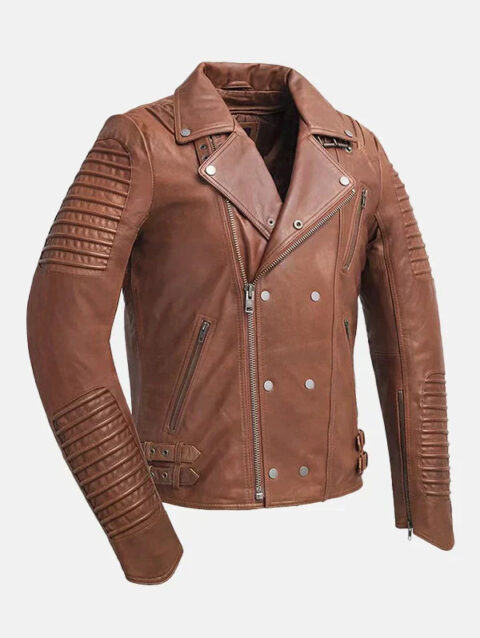 Brooklyn Mens Fashion Brown Leather Jacket